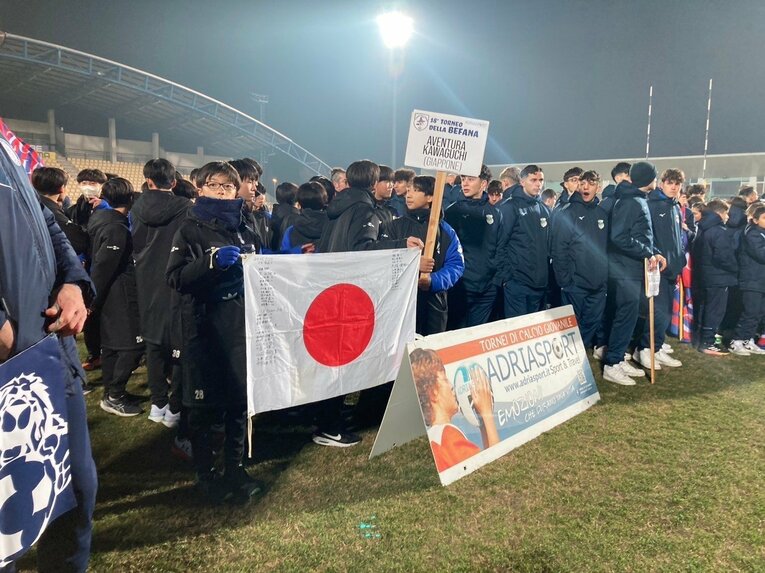 アヴェントゥーラ川口のイタリア遠征時の様子　※本人提供