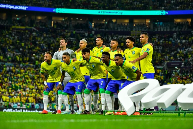 ブッフバルト氏が優勝候補に挙げるブラジル代表。攻撃陣だけでなく、今大会は守備の安定も光る　©︎Takuya Sugiyama/JMPA