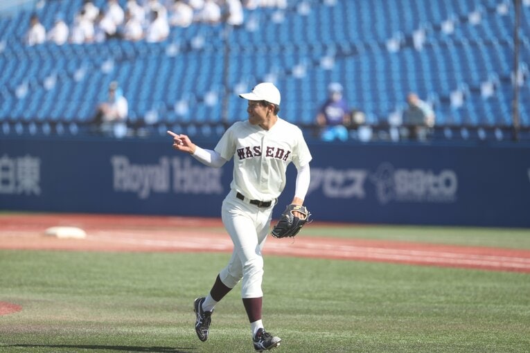ラストシーズンで好投が続く徳山　©Waseda Sports