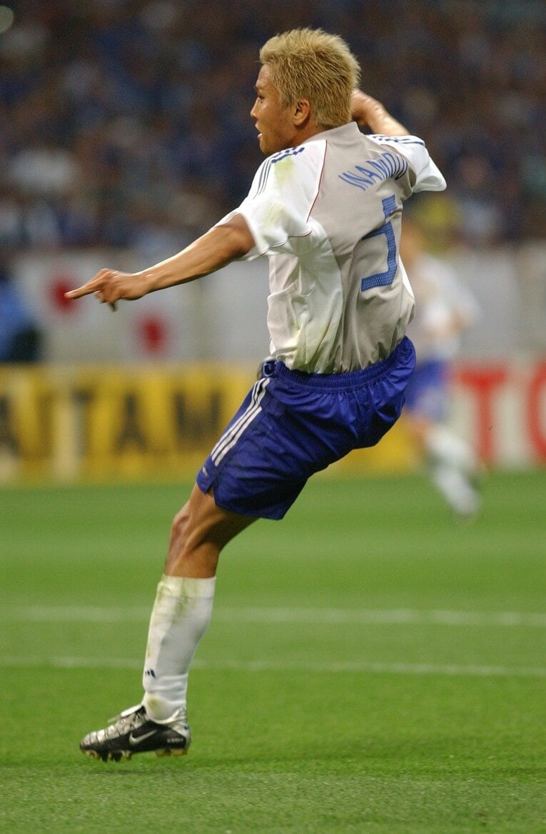 2002年日韓W杯ベルギー戦、稲本潤一のゴール　©JMPA