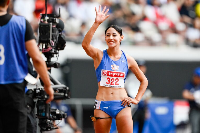 自身初の日本選手権に挑んだ21歳のフロレス・アリエ　©Nanae Suzuki