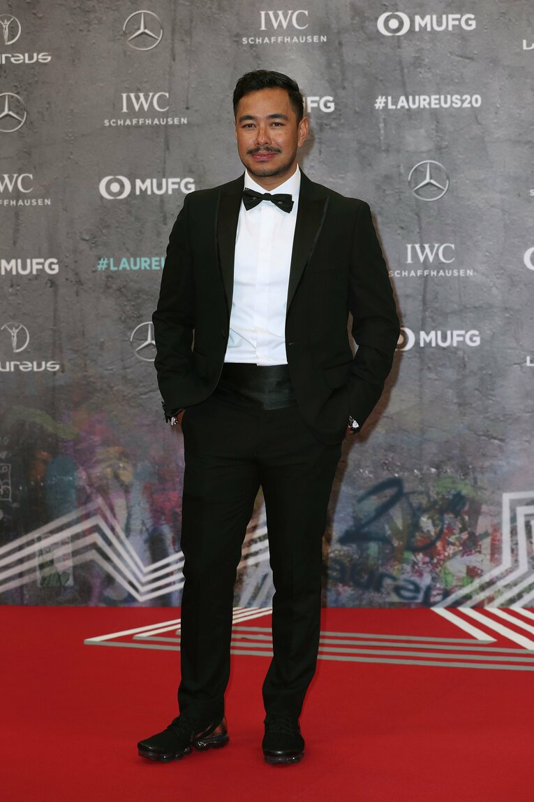 昨年2月、ローレウス世界スポーツ賞の授賞式に出席したニルマル・プルジャ　©Getty Images