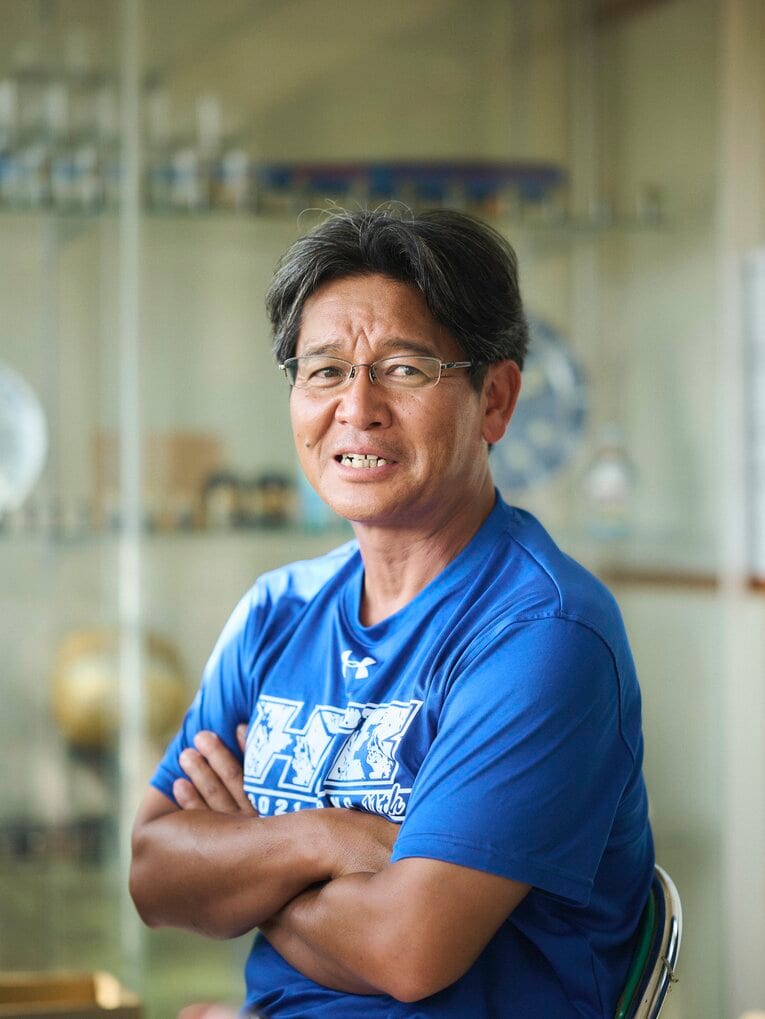 花咲徳栄の岩井隆監督 ©Yuki Suenaga