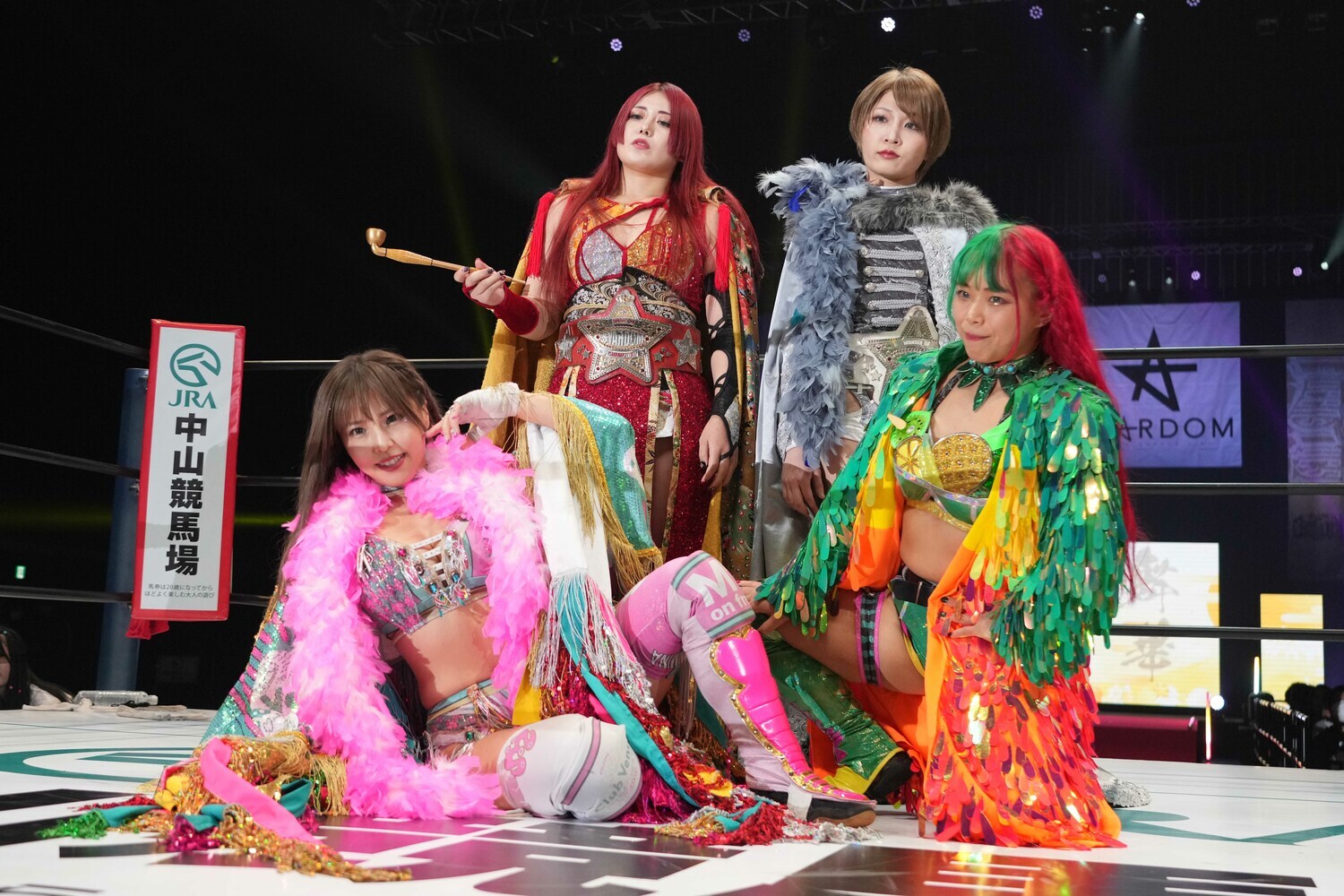 舞華、安納サオリ、水森由菜とのチームを「屈辱タッグ」と表現した白川未奈　©Essei Hara