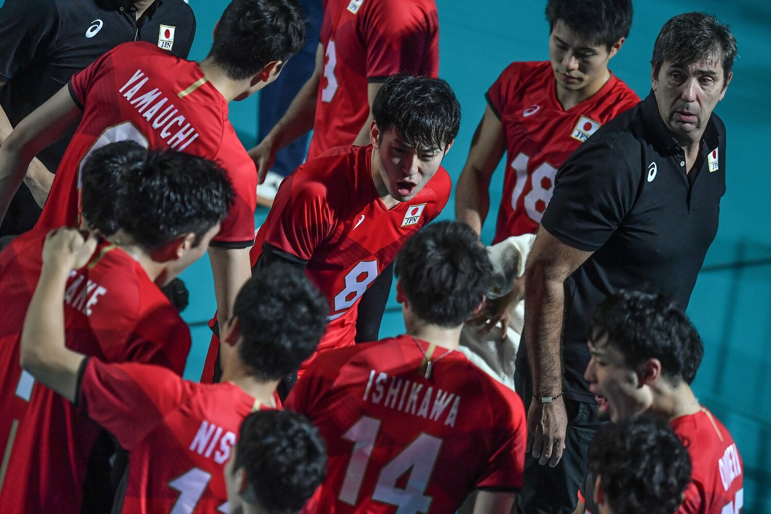 日本代表でキャプテンを務めた柳田将洋（2018年世界選手権）　©︎KYODO