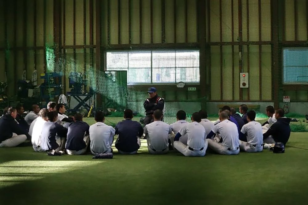 聖光学院ミーティング風景　©Genki Taguchi