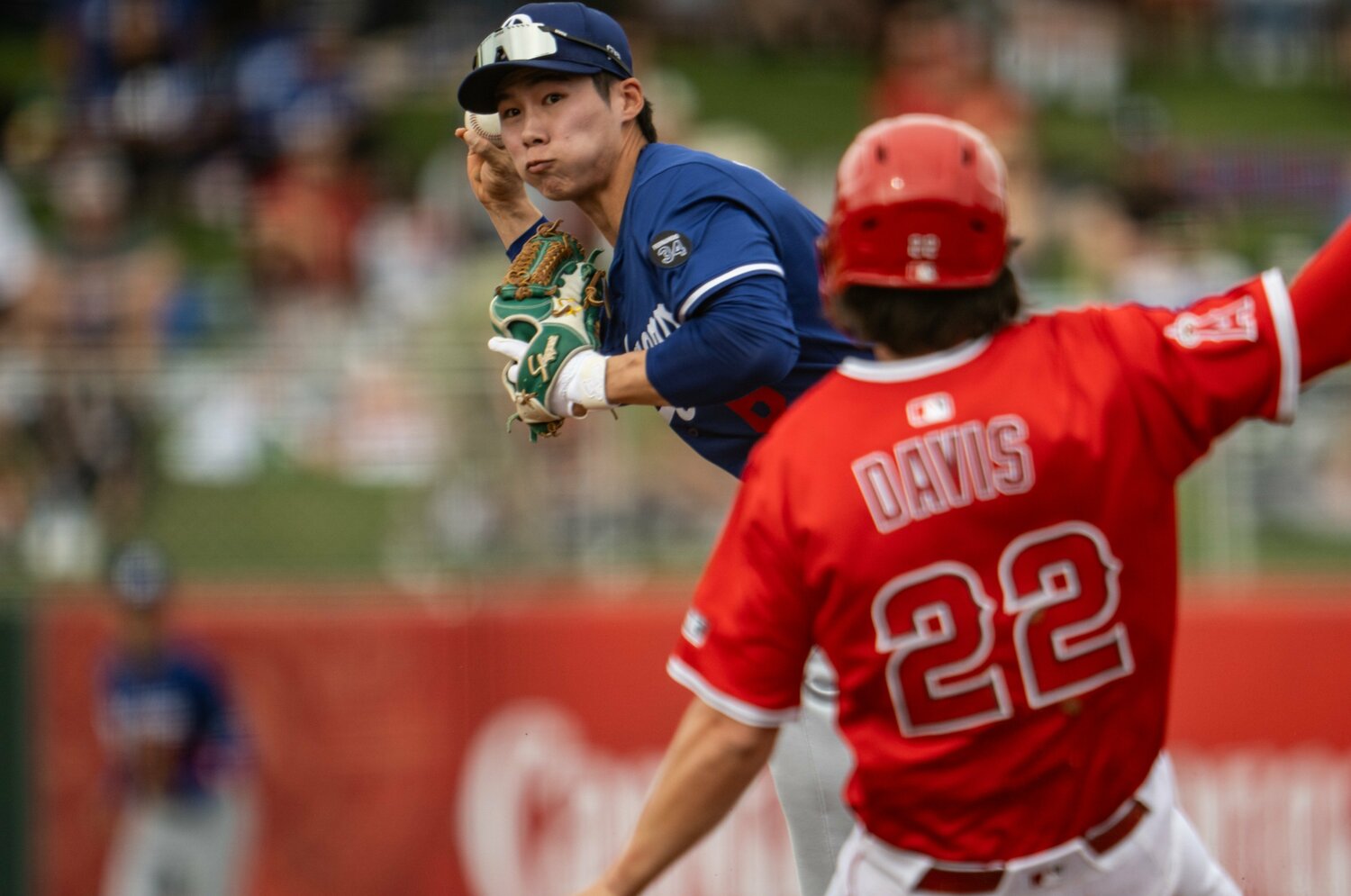 スプリングキャンプ時のキム・ヘソン　©Nanae Suzuki