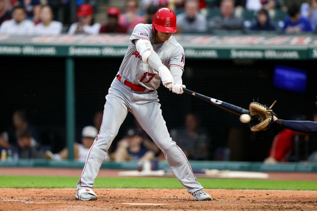大谷の今季5度目の「打撃妨害」 ©Getty Images