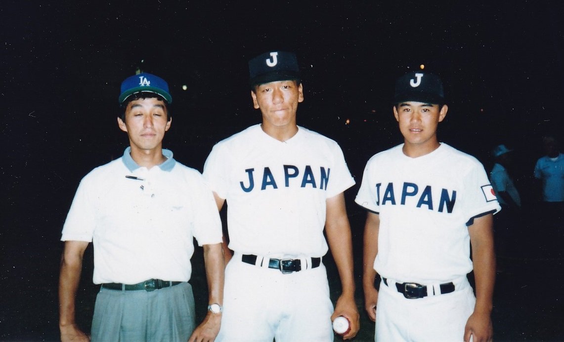 松井（中央）と三澤（右）と筆者