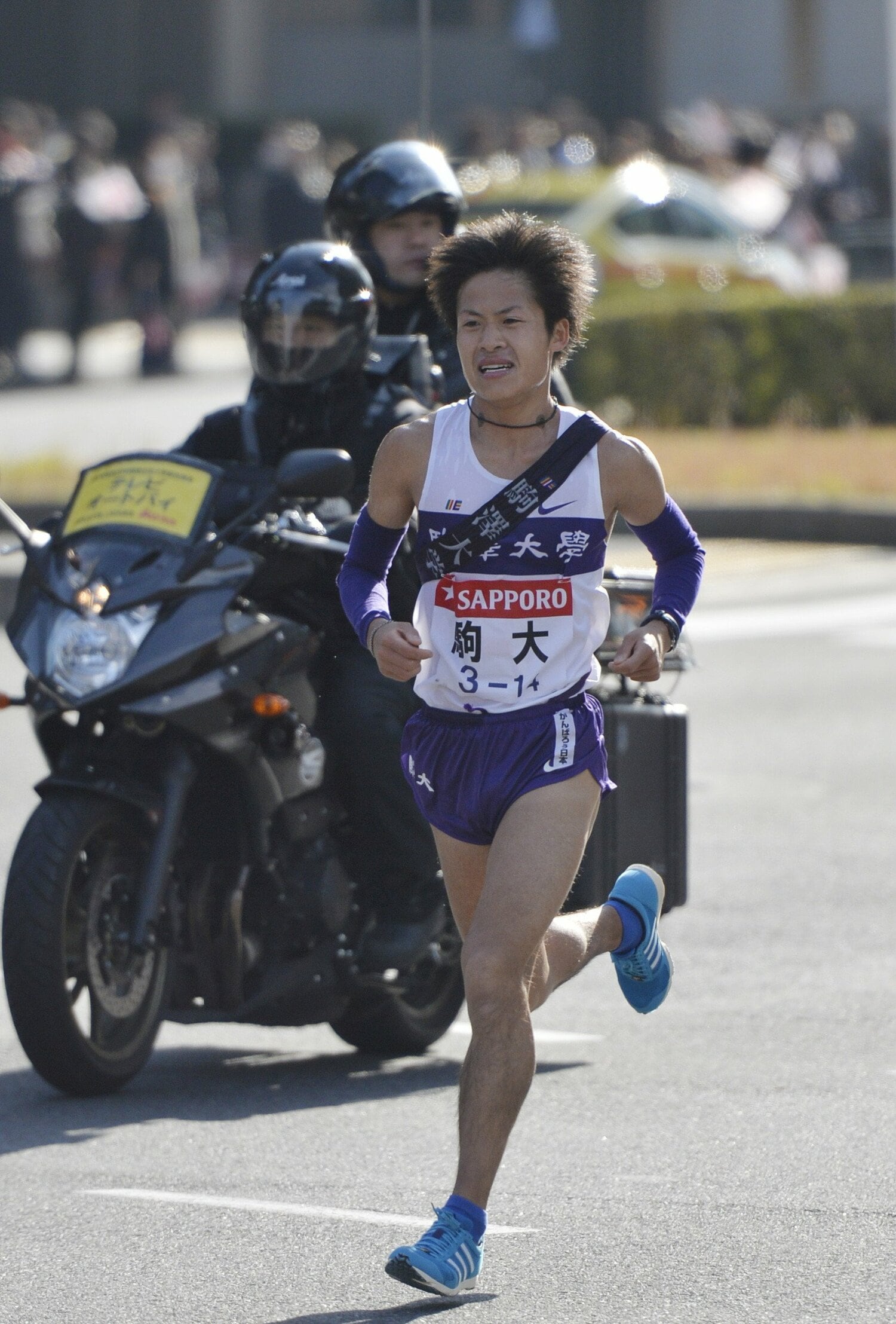 写真は2014年の箱根駅伝。駒澤大2年だった其田は10区を任された。その後、3年で9区、4年で1区を走っている　©JIJI PRESS