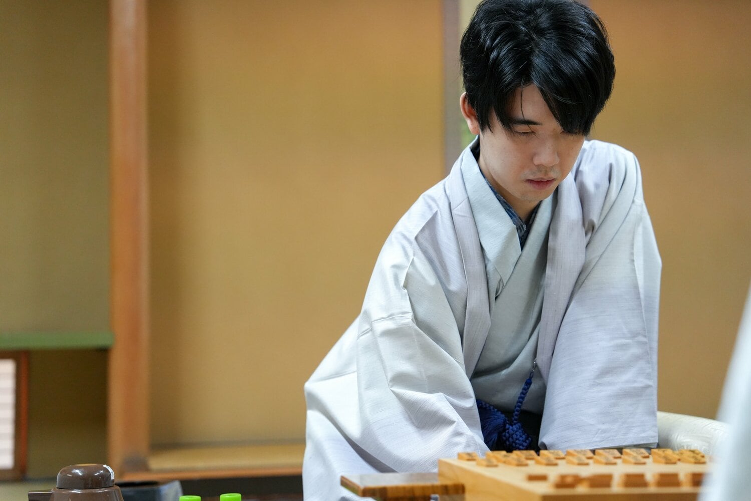 第5局での藤井 ©日本将棋連盟