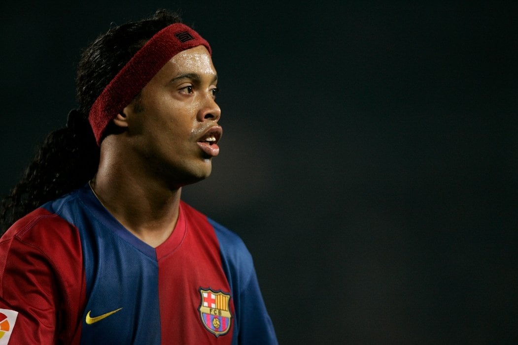 バルサ時代のロナウジーニョ　©Sports Graphic Number