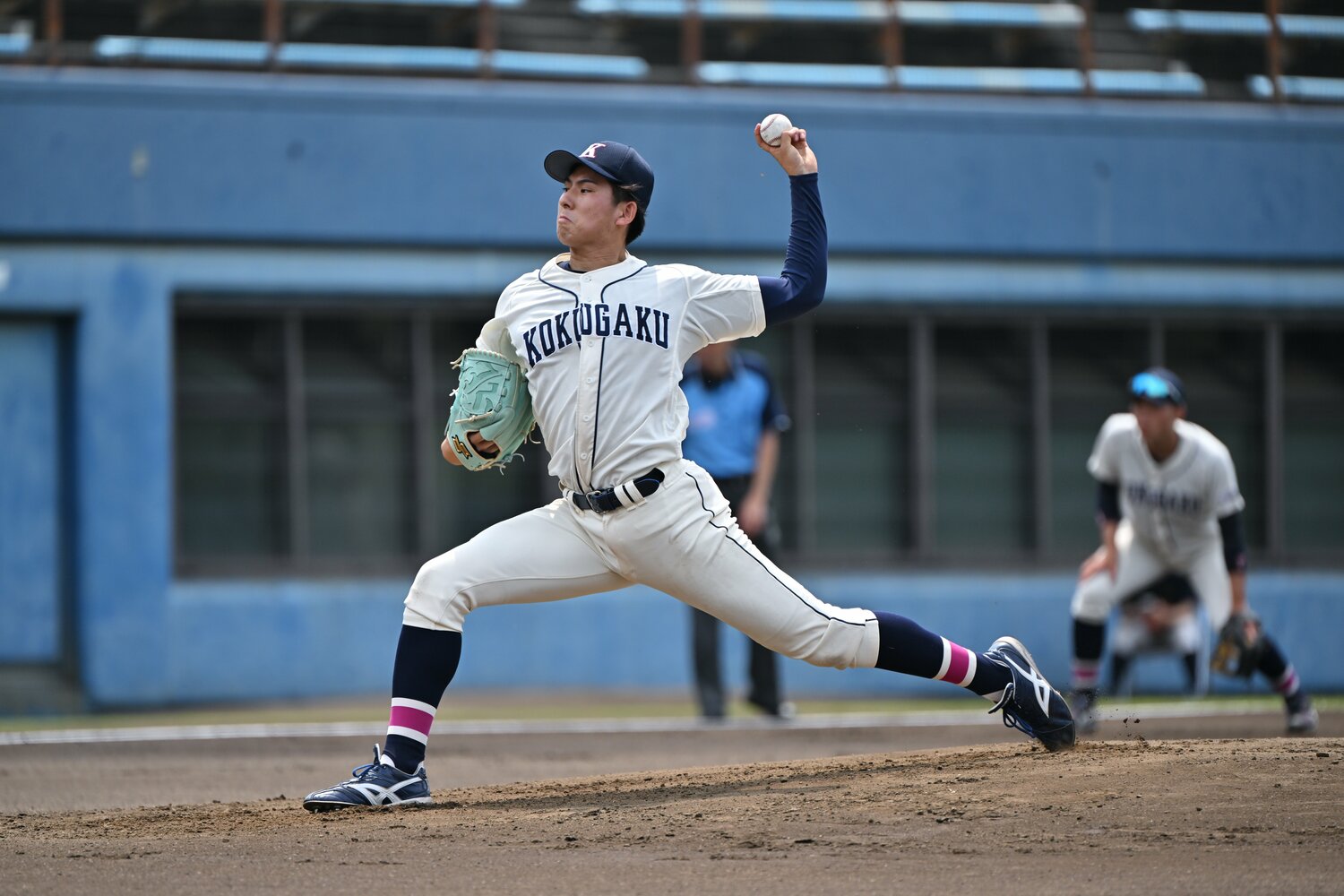 西武1位指名の武内夏暉投手（國學院大・185cm90kg・左投左打）　©Hideki Sugiyama