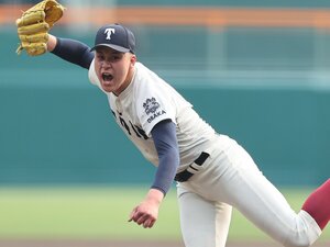 幼少期から「大阪桐蔭で野球がしたい」と…センバツ決勝で150球15奪三振の熱投　192cmの“怪物左腕”川本晴大とは何者か？「誘いが来て、迷わず決めました」