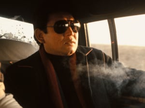 1985年1月19日、多摩市営一本杉球場での「江夏豊たった一人の引退式」。当時36歳の江夏、引退試合へ向かう車で