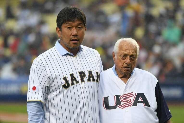 野茂英雄とトミー・ラソーダ　©Naoya Sanuki