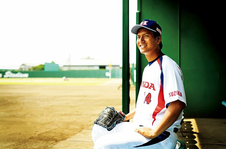 藤浪晋太郎、澤田圭佑の2人に次ぐ存在だった平尾奎太。社会人野球でその実力を磨く日々だ。 ／ photograph by Asami Enomoto