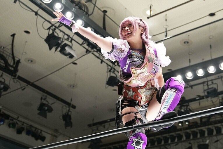 中野たむ。9月8日、後楽園ホール　©Masashi Hara