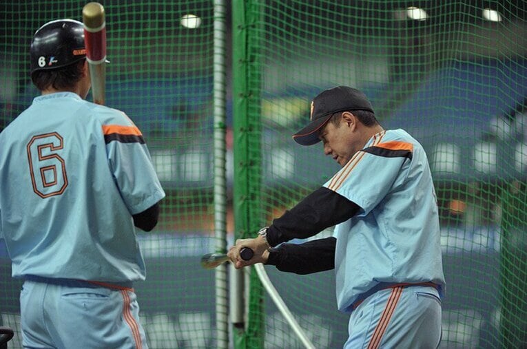 原監督から指導を受ける©Hideki Sugiyama