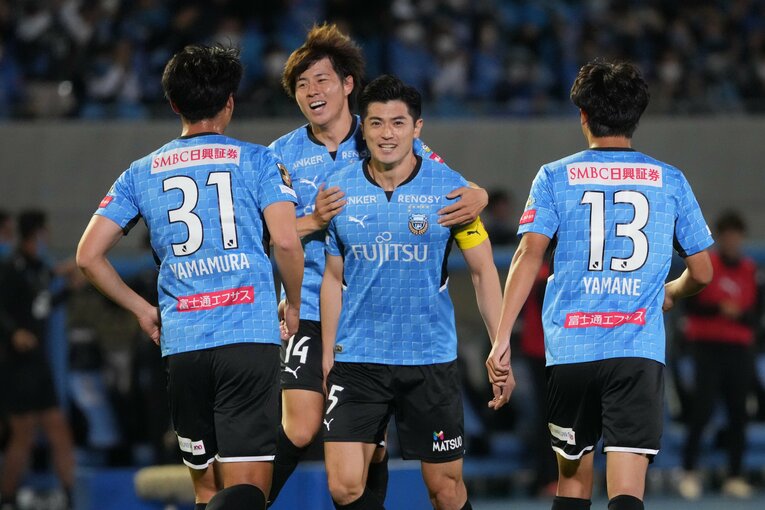 川崎フロンターレのキャプテンとしてチームを牽引する谷口彰悟　©Etsuo Hara/Getty Images