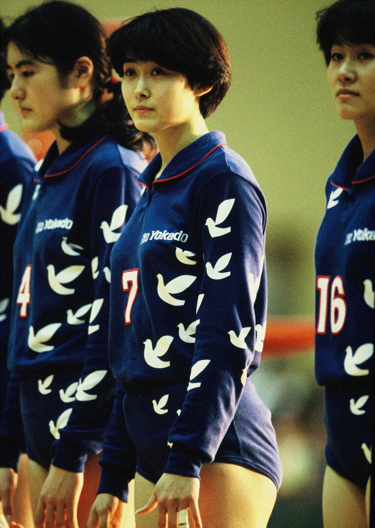 現役時代の斎藤真由美さん　©AFLO