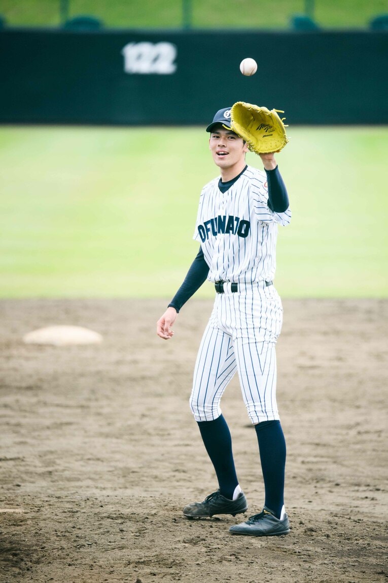 2019年岩手大会での佐々木朗希　©Asami Enomoto