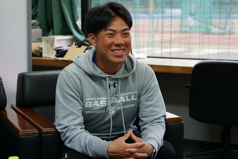 元金足農業キャプテンで現在は日体大4年の佐々木大夢　©Kei Nakamura