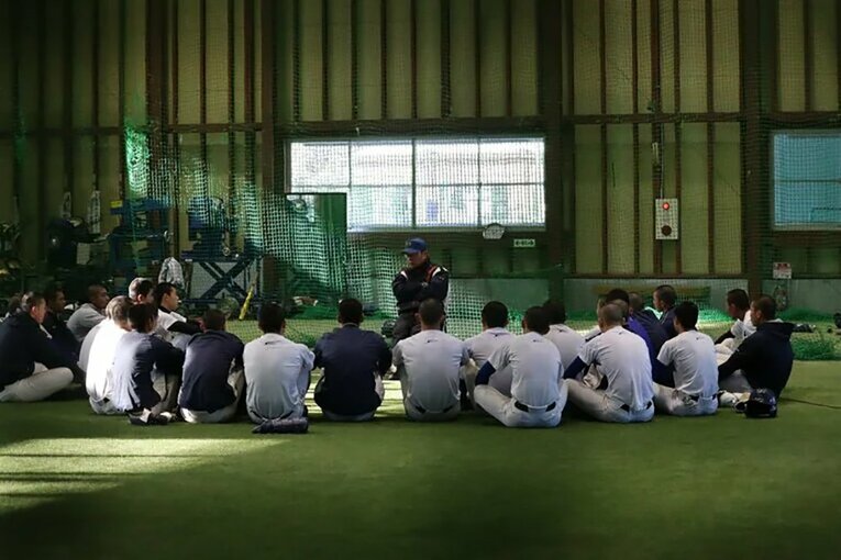 聖光学院ミーティング風景　©Genki Taguchi