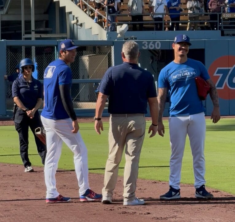 大谷と再会を果たして　©Naoyuki Yanagihara