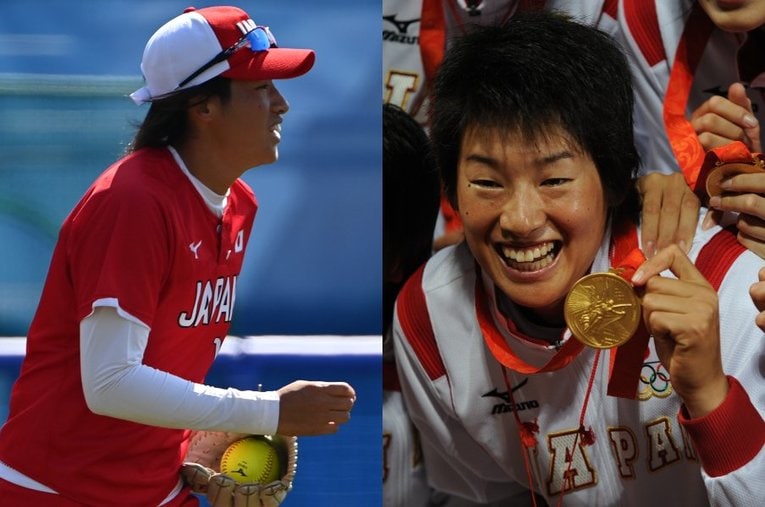 2021年東京五輪と、2008年北京五輪の上野由岐子 ／ photograph by Naoya Sanuki,Masaki Fujioka/JMPA