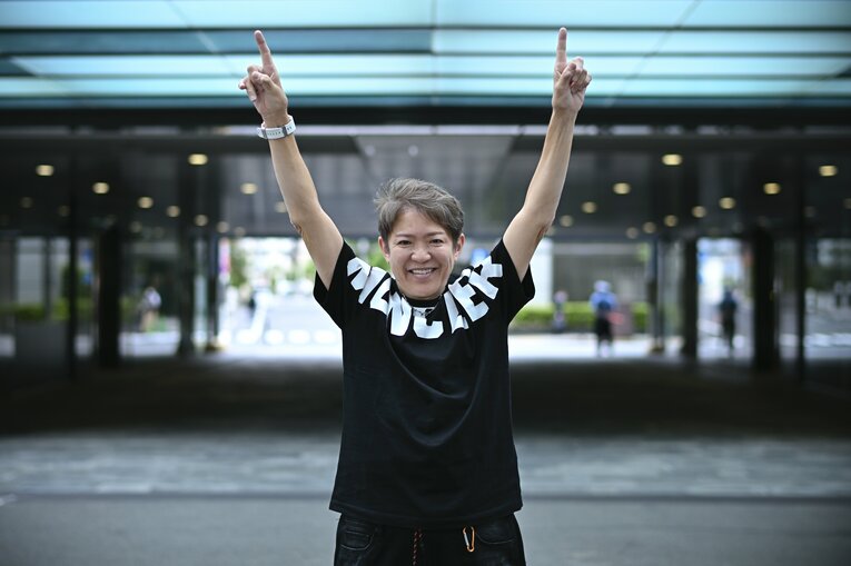 近影のライオネス飛鳥さん　©Hideki Sugiyama