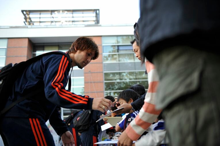 日本代表、欧州遠征にて（2012年）©Takuya Sugiyama