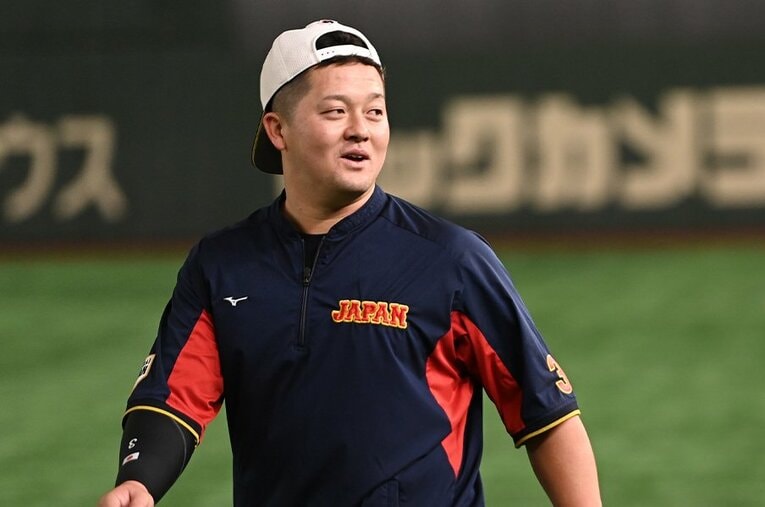 大谷翔平がちょっかいを出すなど“お気に入り”になっている牧秀悟　©Naoya Sanuki