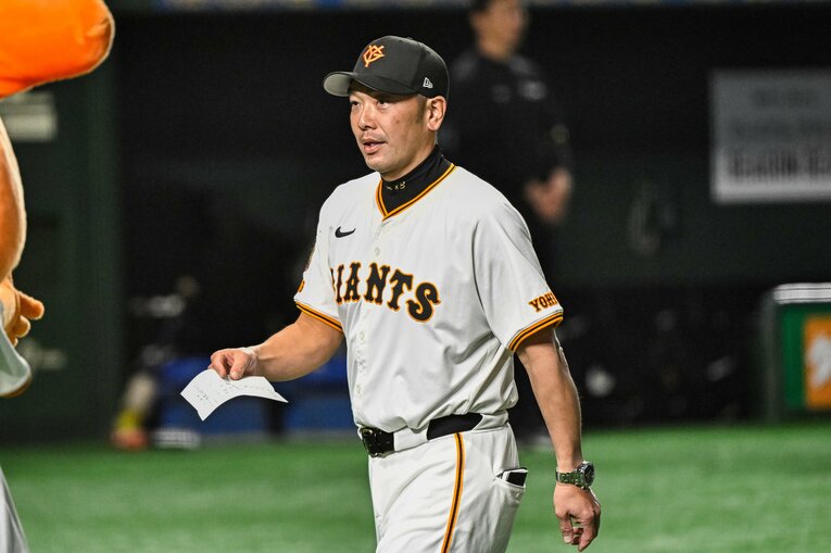 昨年は優勝、今年もAクラスを死守した巨人・阿部慎之助監督 ©Nanae Suzuki