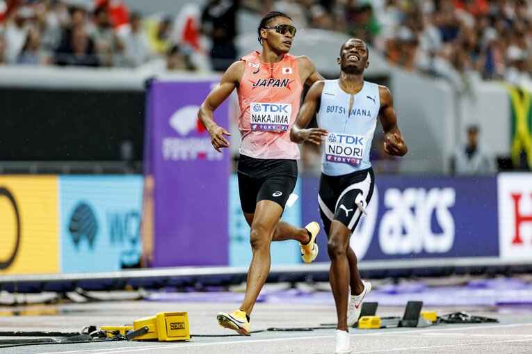 男子400mで日本人として34年ぶりの決勝進出となった中島　©Kiichi Matsumoto