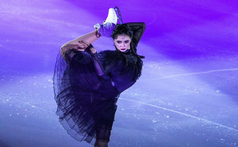 2022年のロシア選手権・エキシビションにて　©JIJI PRESS