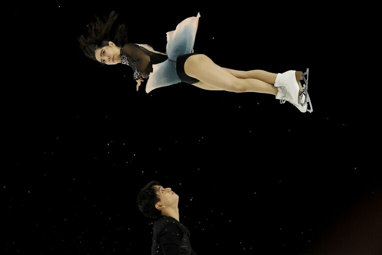 フリーで見せたツイストリフト。木原が三浦との相性を確信した技だ