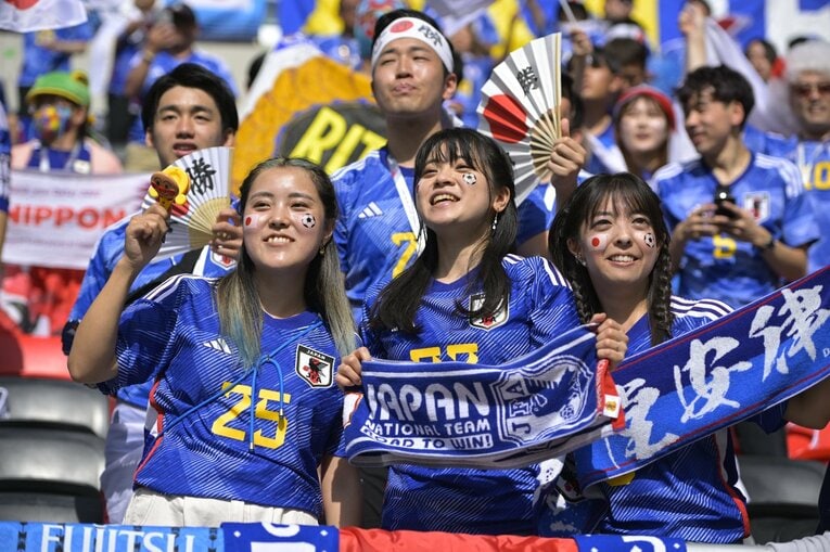 カタールW杯の女性サポーター　©Koki Nagahama/JMPA