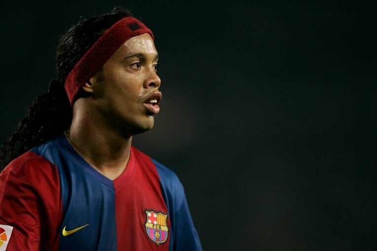 バルサ時代のロナウジーニョ　©Sports Graphic Number