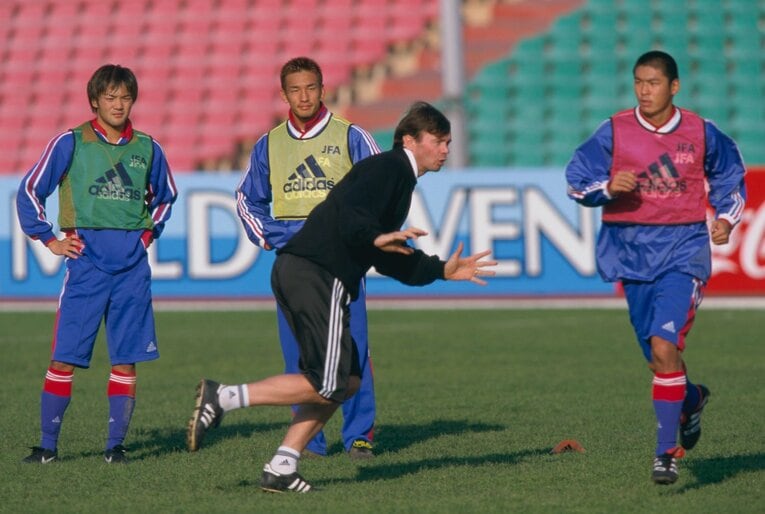 トルシエジャパン時の中田英ら ／ photograph by Kazuaki Nishiyama