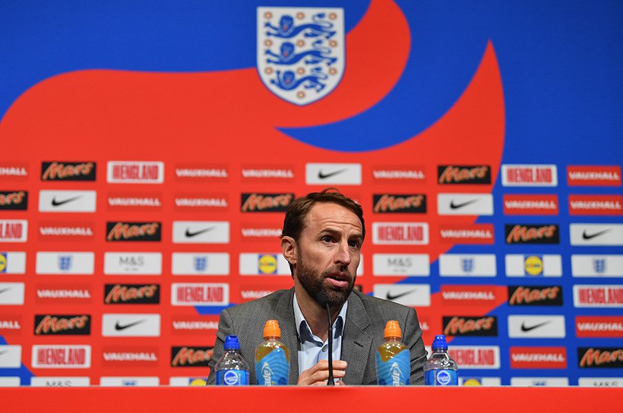 母親に叱られるほど気弱な青年監督。サウスゲイトはW杯で母国再建なるか。<Number Web> photograph by Getty Images