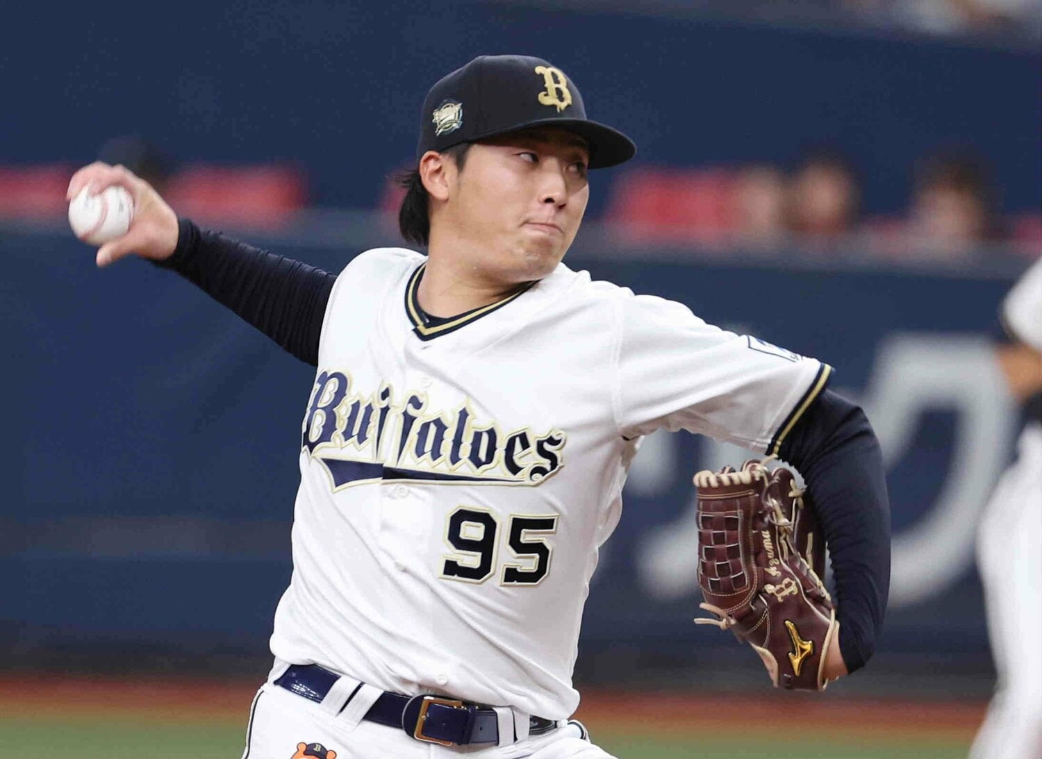 育成出身ながら今季は負けナシの6勝を挙げ、オリックスのリーグ制覇に貢献した東　©JIJI PRESS