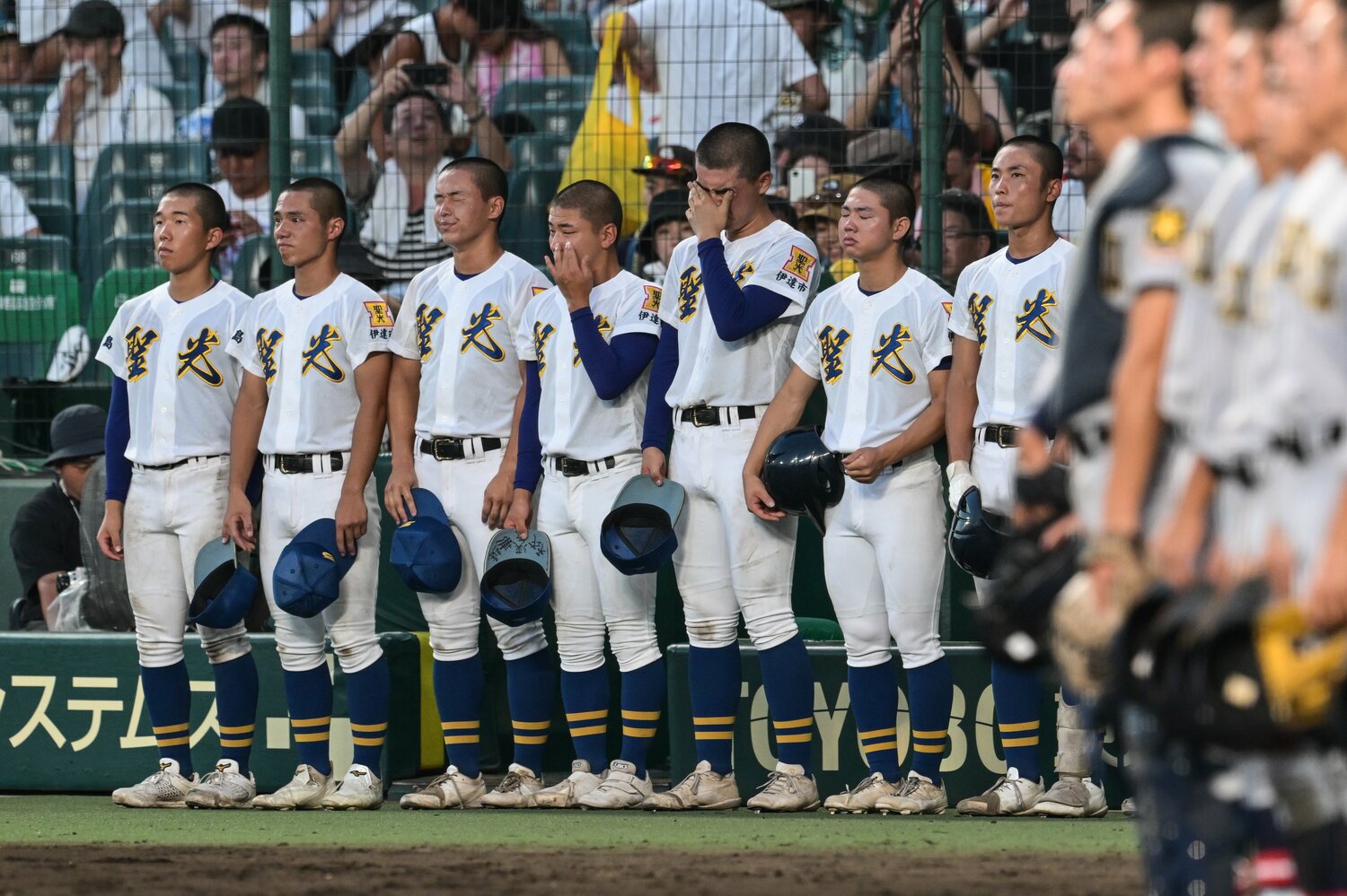 2回戦で仙台育英高に敗れた聖光学院野球部　©︎Nanae Suzuki