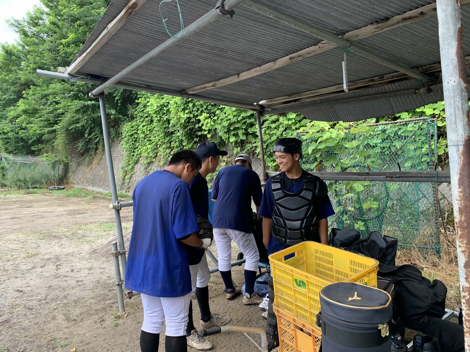 森高校の練習風景（筆者撮影）
