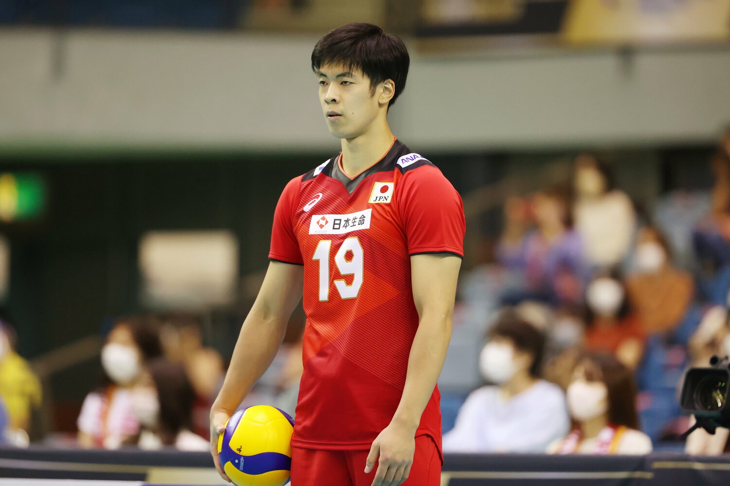 2021年アジア選手権で日本代表デビューを飾った宮浦健人（当時22歳）　©︎YUTAKA/AFLO SPORT