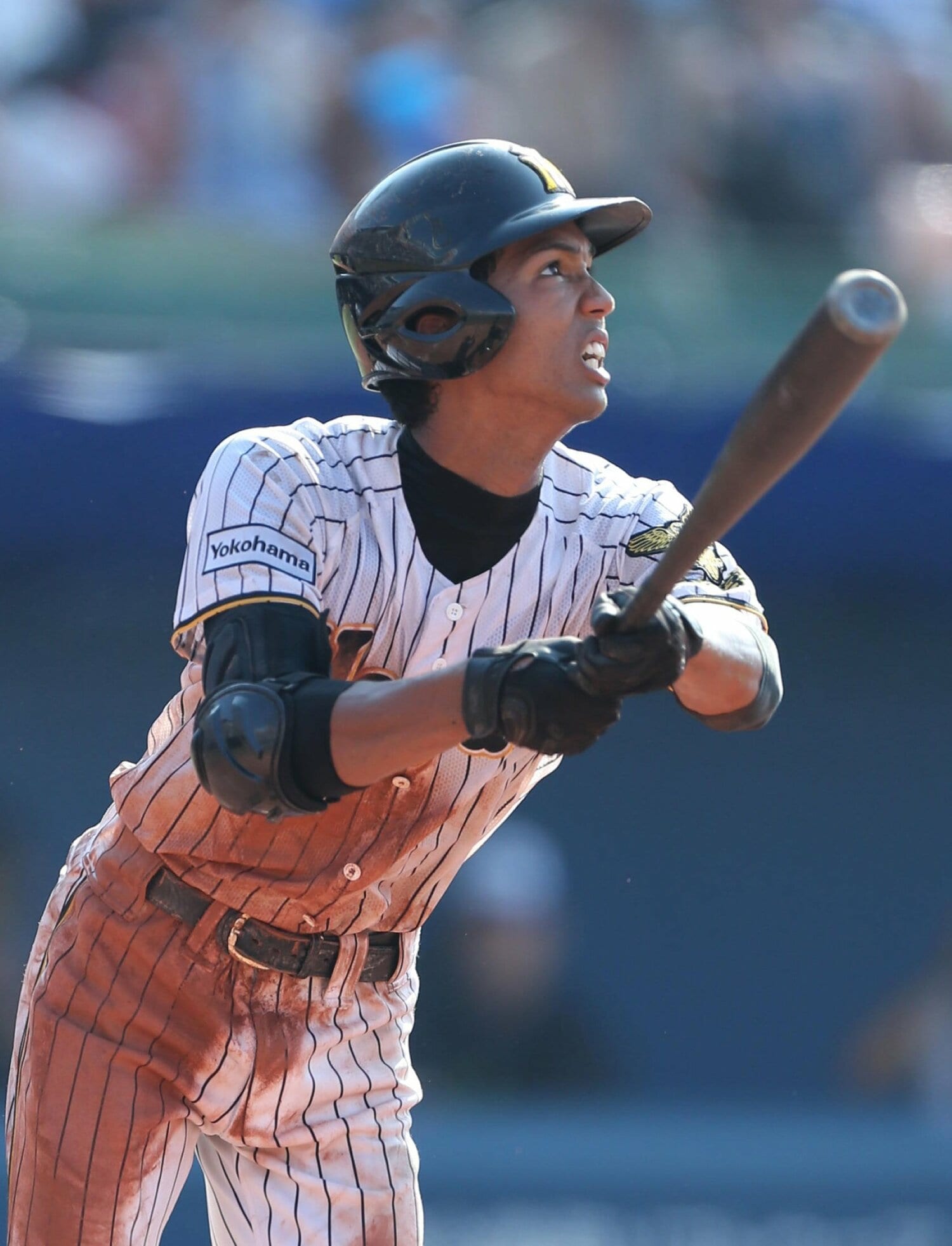 神奈川大会準々決勝、対桐光学園でソロ本塁打を放った宗佑磨 ©Sankei Shimbun