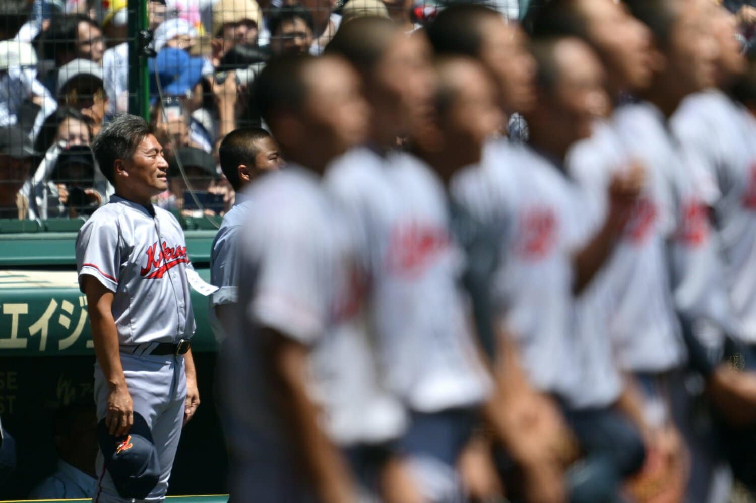 「正直、いちばんはですね、校歌を歌ってるときに……」 ©Hideki Sugiyama