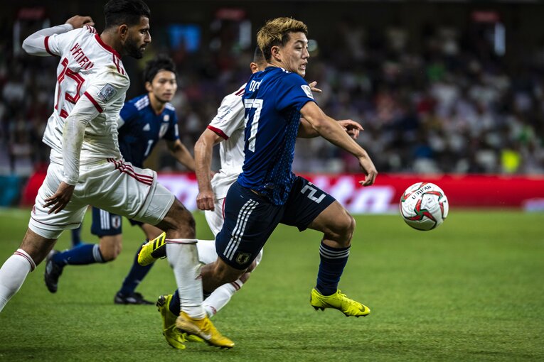 2019年アジア杯の堂安　©Takuya Sugiyama