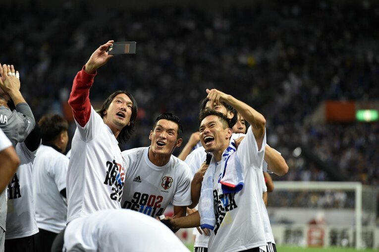 2017年の日本vsオーストラリア　©Sports Graphic Number