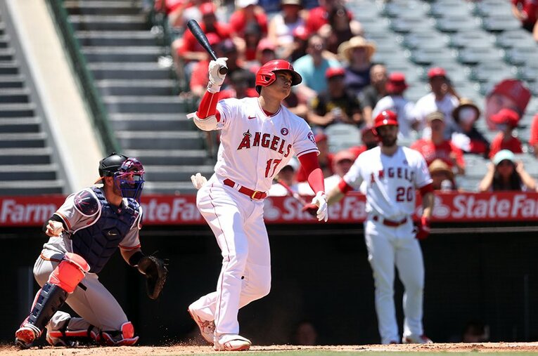 31号本塁打を放った大谷　©Getty Images